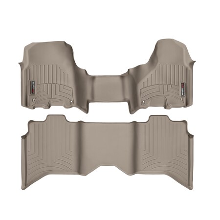 Weathertech Front and Rear Floorliners - Over The Hump, 454771-452163 454771-452163